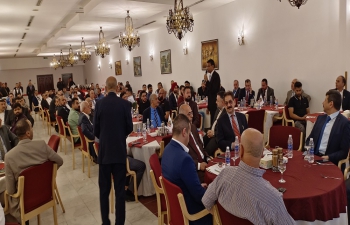 The Embassy of India organized a BSM / B2B meeting on November 3, 2022, for the visiting Indian trade delegation and various Iraqi businesses, viz., Baghdad Chamber of Commerce, Iraqi Industry Association and India-Iraq Economic Cooperation Foundation and other stakeholders with a view to promote exports from India to Iraq.