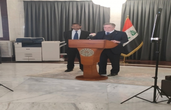 Ambassador Prashant Pise met President of American University in Baghdad, Dr. Michael Mulnix on 7.11.2022.