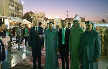 Amb. Prashant Pise visited to Salah Al-Din Governorate, and met with H.E. Mr Esmael Al Haloub,  Governor of Salah Al-Din and H.E. Dr Waad Mahmood Raowf, President of Tikrit University and also paid homage to holy Samarra Shrine.