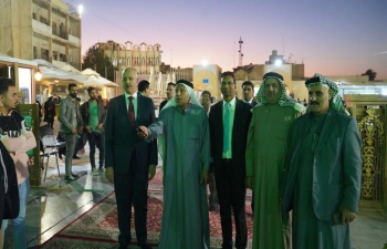 Amb. Prashant Pise visited to Salah Al-Din Governorate, and met with H.E. Mr Esmael Al Haloub,  Governor of Salah Al-Din and H.E. Dr Waad Mahmood Raowf, President of Tikrit University and also paid homage to holy Samarra Shrine.