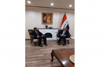  Ambassador Prashant Pise met H.E. Dr. Abbas Kadhum Obaid, DG International Organization & Conferences Department, Ministry of Foreign Affairs in Baghdad on Wednesday 18/1/2023. During the meeting, they discussed bilateral issues of common interest.
