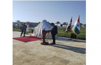 The bust of Mahatma Gandhi was unveiled by H.E. Shri Prashant Pise, Ambassador of India to Iraq and Dr. Michael W.Mulnix, President of AUIB at the campus of AUIB. The bust was gifted by the Indian Council for Cultural Relations (ICCR), New Delhi.