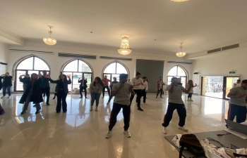 Indian Dance workshop was organised by the cultural troupe sponsored by ICCR, for the students and faculty members of American University of Iraq, Baghdad.