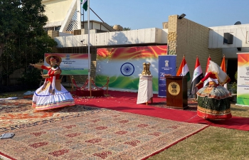 On the occasion of celebration of 74th Republic Day, ICCR-sponsored culture troupe performed on several Indian songs and Iraqi songs.