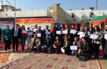 A convocation ceremony for successful participants of beginner-level yoga course was organized at Embassy of India, Baghdad.