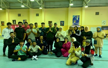 A Yoga workshop and interaction session was conducted   for the students at the prestigious University of Basra. Students enthusiastically participated the Yoga workshop.