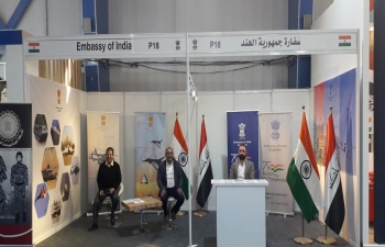  Indian pavilion at 11th International Defense Exhibition in Iraq "IQDEX 2023"