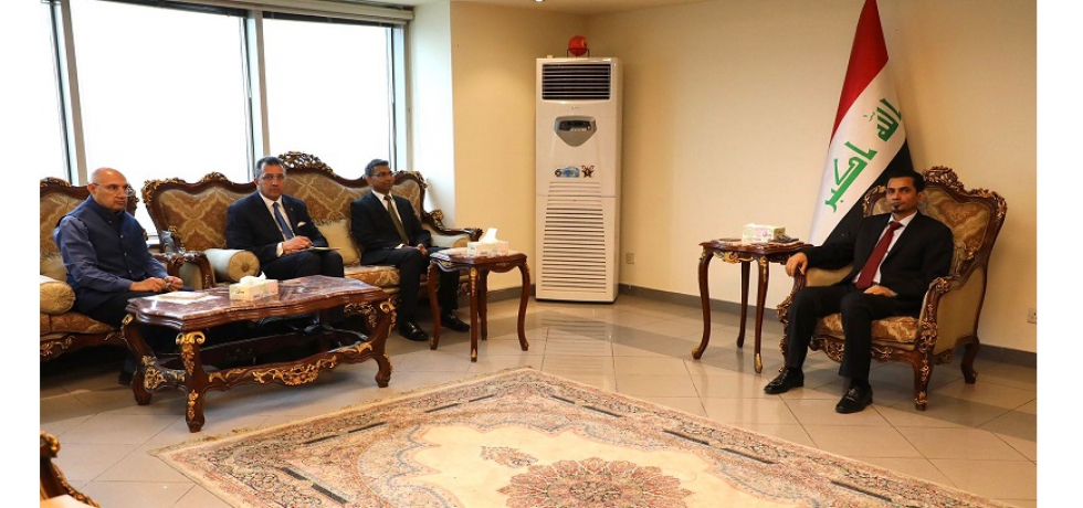 On Sunday 26 March 2023, Ambassador Prashant Pise met H.E. Mr. Razaq Muhaibes Al Saadawi, Minister of Transport, Government of Republic of Iraq. During the meeting, bilateral issues of mutual interest were discussed.
