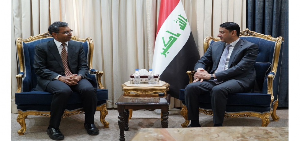 Ambassador Prashant Pise met in Baghdad H.E. Mr. Hamid Naeem Al-Ghazi, Secretary General of the Council of Ministers, on May 22, 2023. During the meeting, bilateral issues of common interest were discussed.