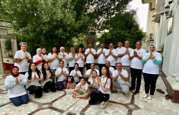 Iraqi yoga enthusiasts are gearing up with the Embassy to celebrate the 9th International Day of yoga #IDY2023