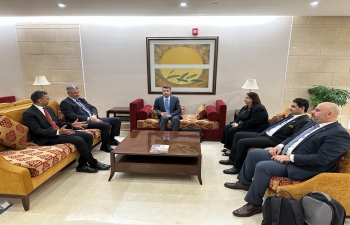  Ambassador Prashant Pise received HE Mr Hayyan Abdul Ghani DPM and Minister of Oil of the Republic of Iraq at the Delhi airport ahead of the 18th session of India-Iraq Joint Commission Meeting.