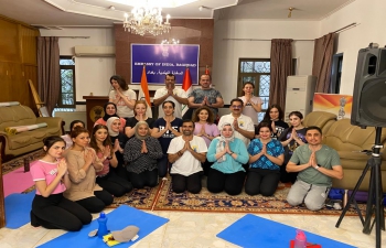 Workshop on 'Hath Yoga'  was organized on 06 July 2023 in Chancery premises.