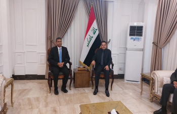 Ambassador Prashant Pise met in Baghdad H.E. Mr. Qasem Al-A'araji, National Security Advisor, Government of Iraq, on July 27, 2023. During the meeting, bilateral issues of common interest were discussed.