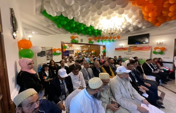 The 77th Independence Day of India was celebrated with lot of gaiety and enthusiasm. Staff members of the Embassy of India were joined by members of the Indian diaspora and friends of India.