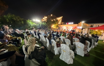 ICCR sponsored cultural troupe 'TaalYatra' performed fusion presentation of Hindustani classical, folk and modern music in Baghdad.