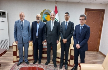 On Tuesday, October 10, 2023, Ambassador Prashant Pise and Ambassador Satish Mehta met with H.E. Dr. Hisham Al Alawi, Undersecretary for Political Planning of MOFA . During the meeting, they discussed issues of common interest.