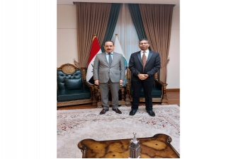 On November 14, 2023, Ambassador Prashant Pise met with H.E. Dr. Meshaan Al Khazraji, Head of Sunni Endowment. During the meeting, bilateral issues of mutual interest were discussed.