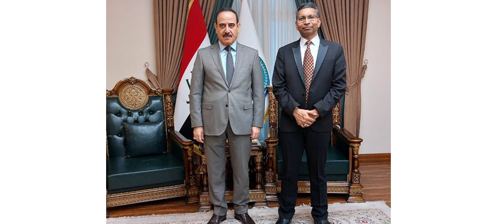 On November 14, 2023, Ambassador Prashant Pise met with H.E. Dr. Meshaan Al Khazraji, Head of Sunni Endowment. During the meeting, bilateral issues of mutual interest were discussed.