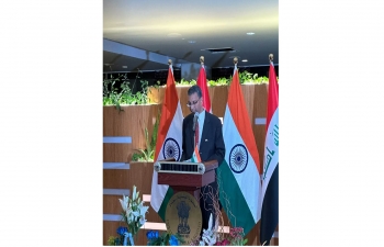 H.E. Prashant Pise, Ambassador of India to Iraq hosted a Reception on the occasion of 75th Republic Day of India at Hotel Al-Rasheed, Baghdad.
