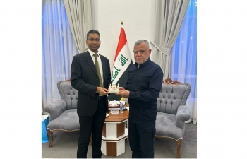 On Monday, January 29, 2024, Ambassador Prashant Pise met with Mr. Hadi Al-Amiri, Chairman of "Nabni Alliance". During the meeting, issues of common interest were discussed.