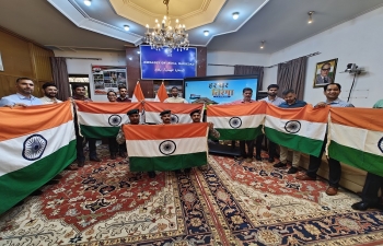 Ambassador Shri Prashant Pise launched #HarGharTiranga Campaign on 11 August 2024 and urged Indian diaspora in Iraq to hoist the #TirangaFlag proudly at their homes until 15 August.