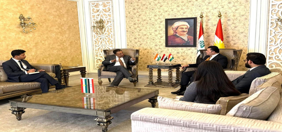 On April 08, Ambassador Soumen Bagchi called on H.E. Dr. Dindar Zebari, Coordinator for International Advocacy, Kurdistan Regional Government of Iraq.