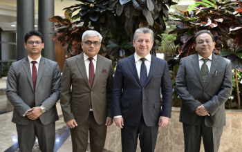 On May 07, Ambassador Soumen Bagchi called on H.E. Masrour Barzani, Prime Minister of the Kurdistan Regional Government(KRG)