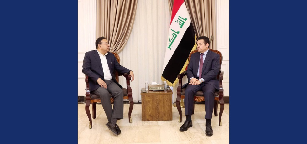 On 13 July, Ambassador Soumen Bagchi called on H.E. Mr. Qasim Al-Araji, the National Security Advisor of Iraq.