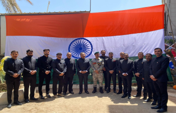 The 79th Independence Day of India was celebrated with patriotic fervour at the Embassy of India in Baghdad on 15th August 2025. Ambassador Soumen Bagchi hoisted the National Flag, followed by the National Anthem and a reading of excerpts from the President of India's Address to the Nation. The event was attended by around 150 guests, including members of the Indian diaspora, ITEC/ICCR scholars, yoga students, and friends of India.